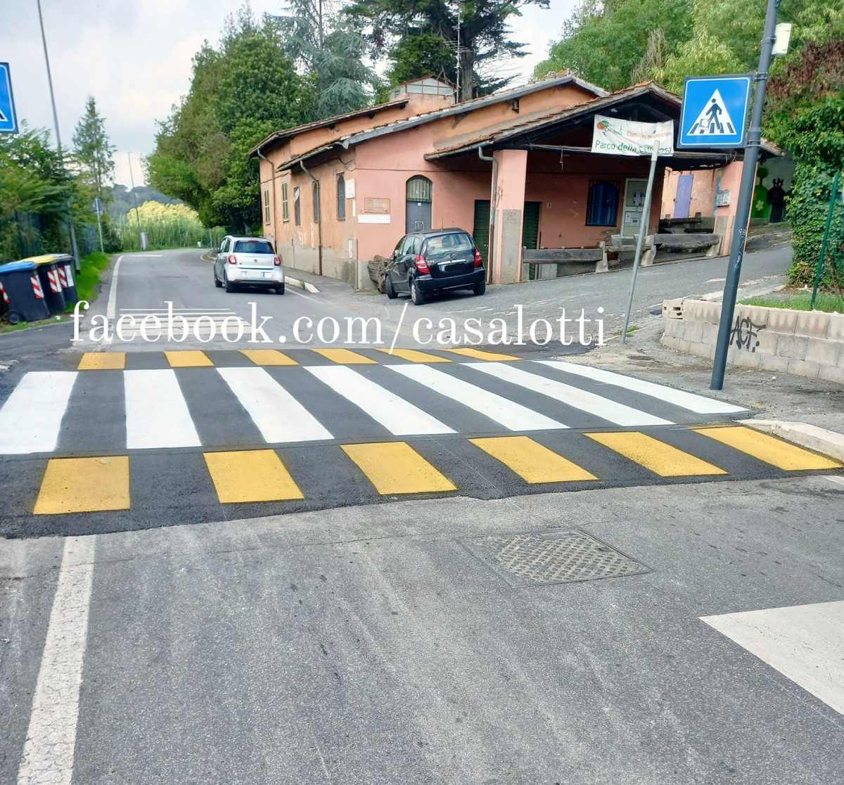 Via della Cellulosa: nuovo attraversamento pedonale rialzato